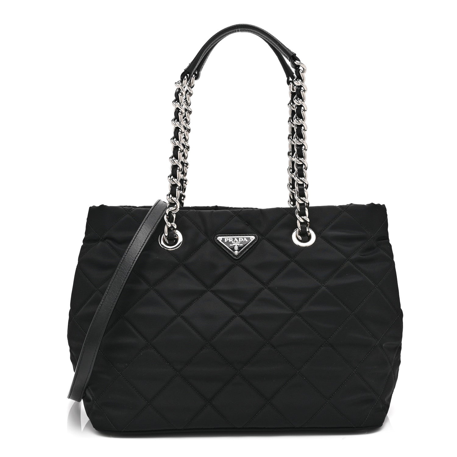 Prada Nylon Tessuto Impuntu Quilted Tote Black 1867250 – FASHIONPHILE