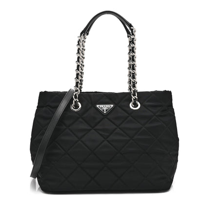 Prada Nylon Tessuto Impuntu Quilted Tote Black 1 of 10
