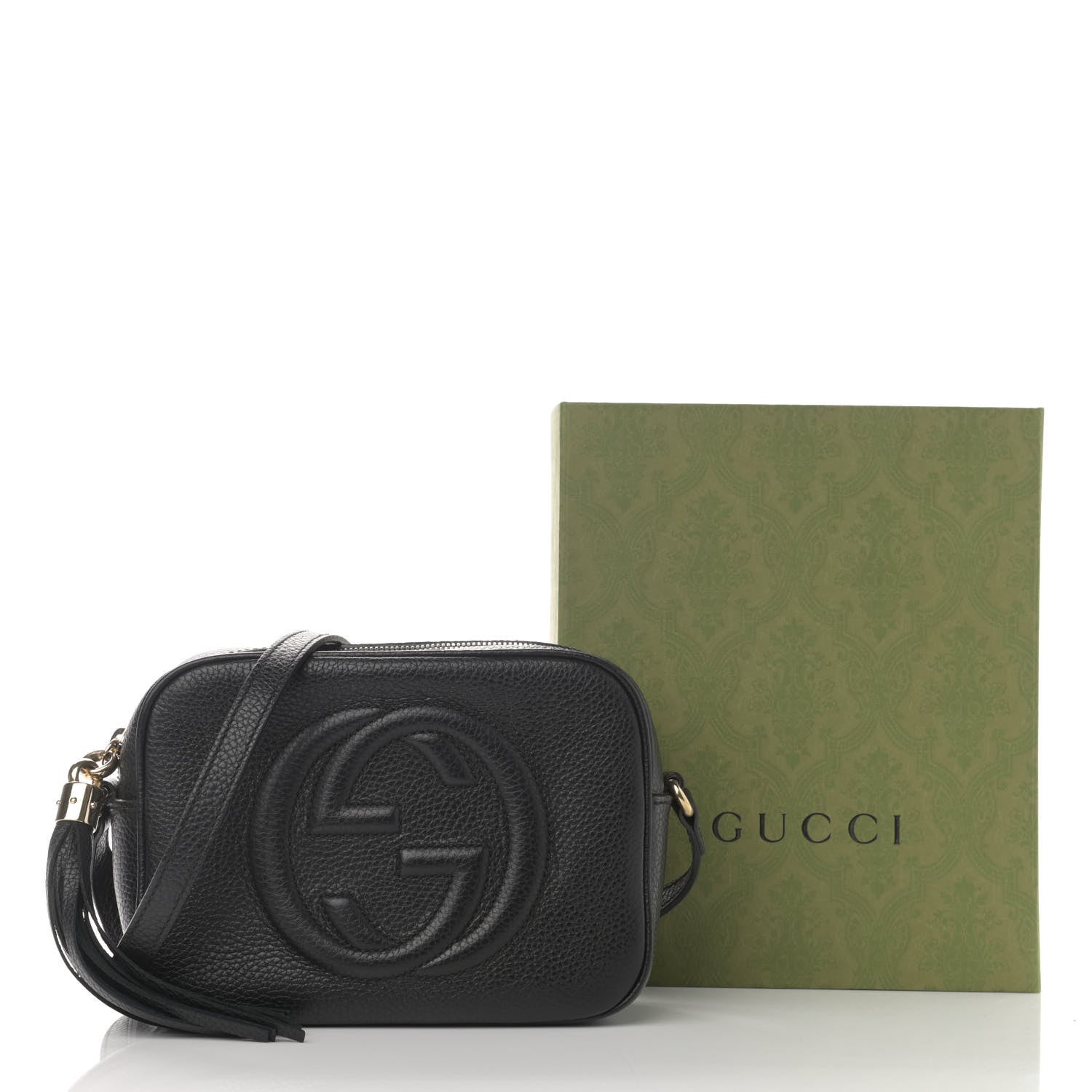 Gucci Pebbled Calfskin Small Soho Disco Bag Black 13 of 13