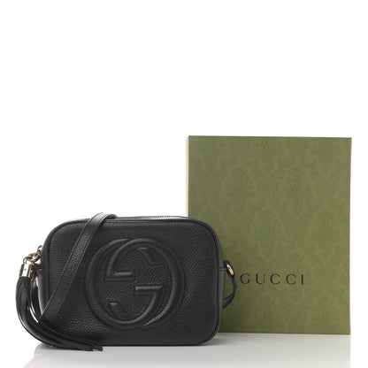 Gucci Pebbled Calfskin Small Soho Disco Bag Black 13 of 13