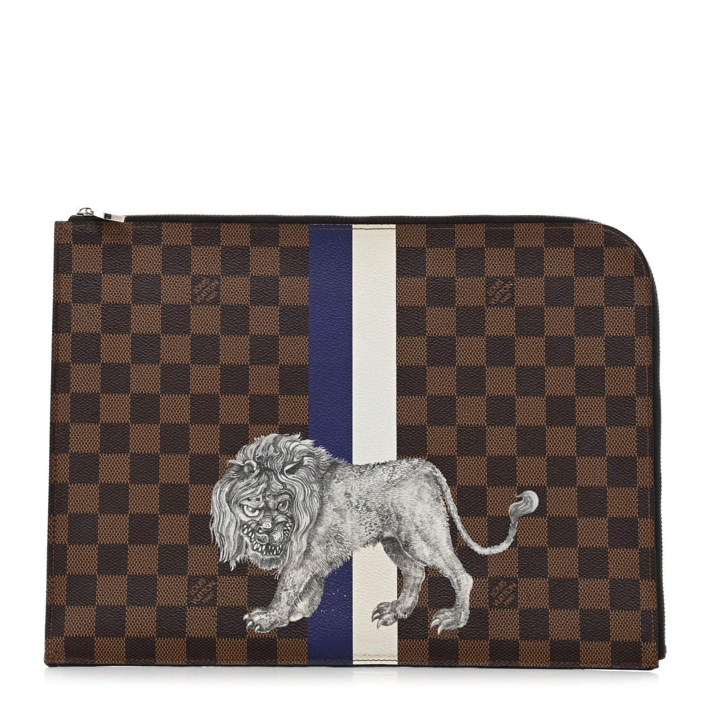 Savane Damier Ebene Lion Chapman Pochette Jour GM