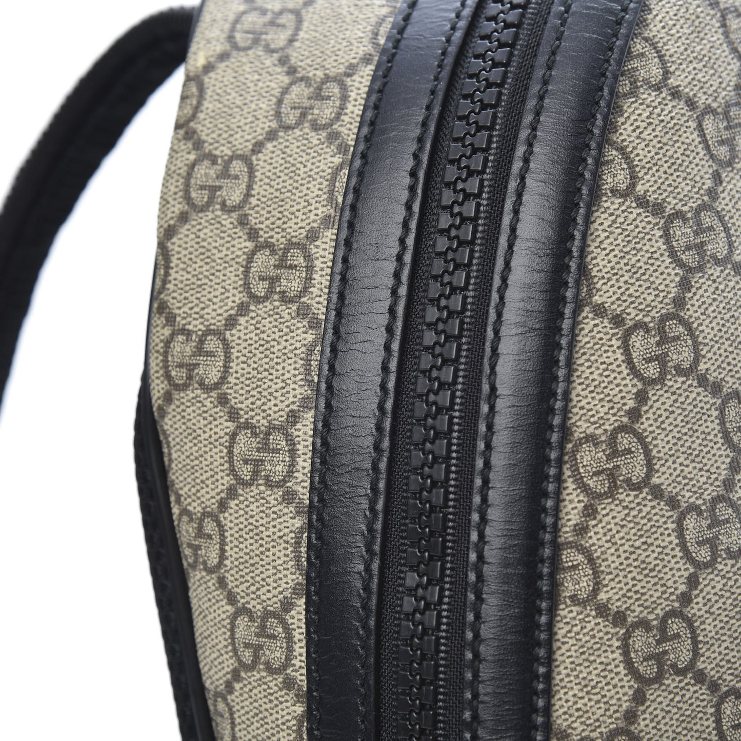 GG Supreme Monogram Medium Backpack Black