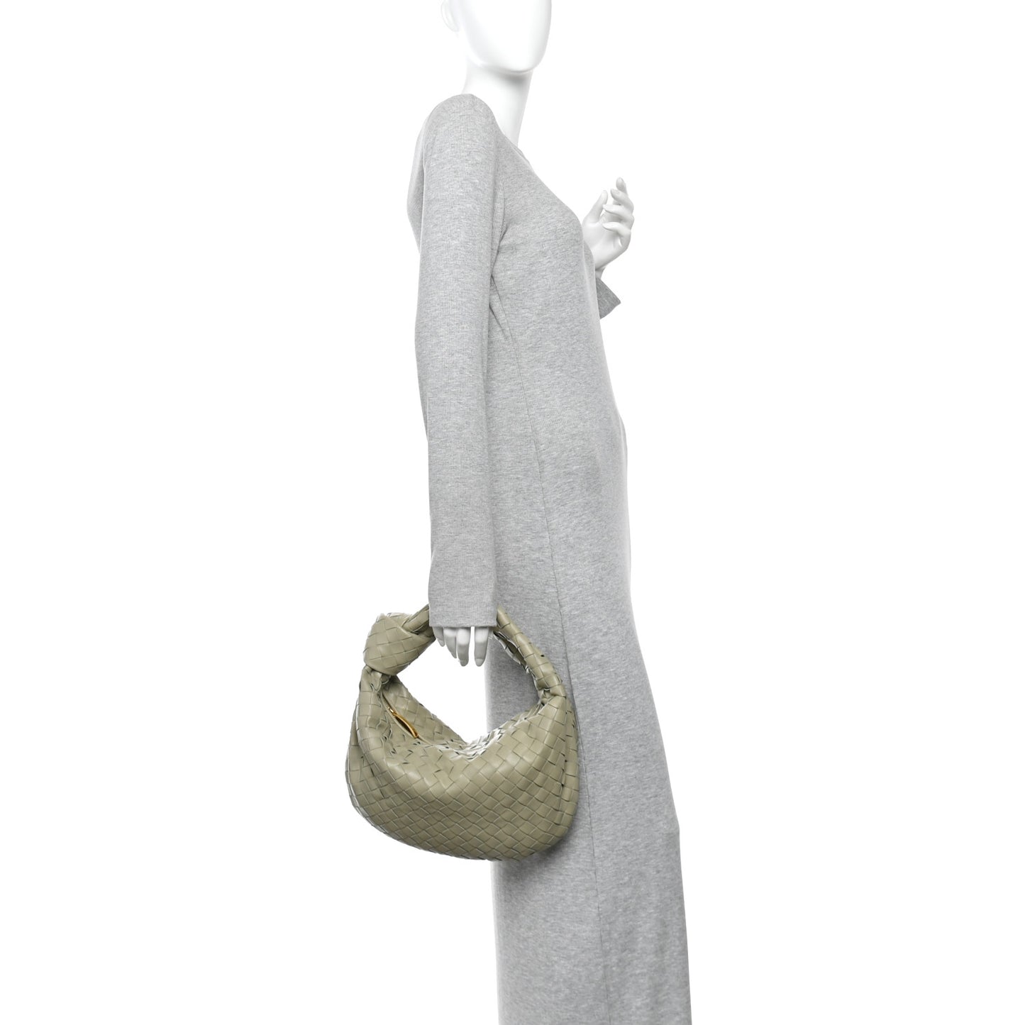 Nappa Intrecciato Teen Jodie Hobo Travertine