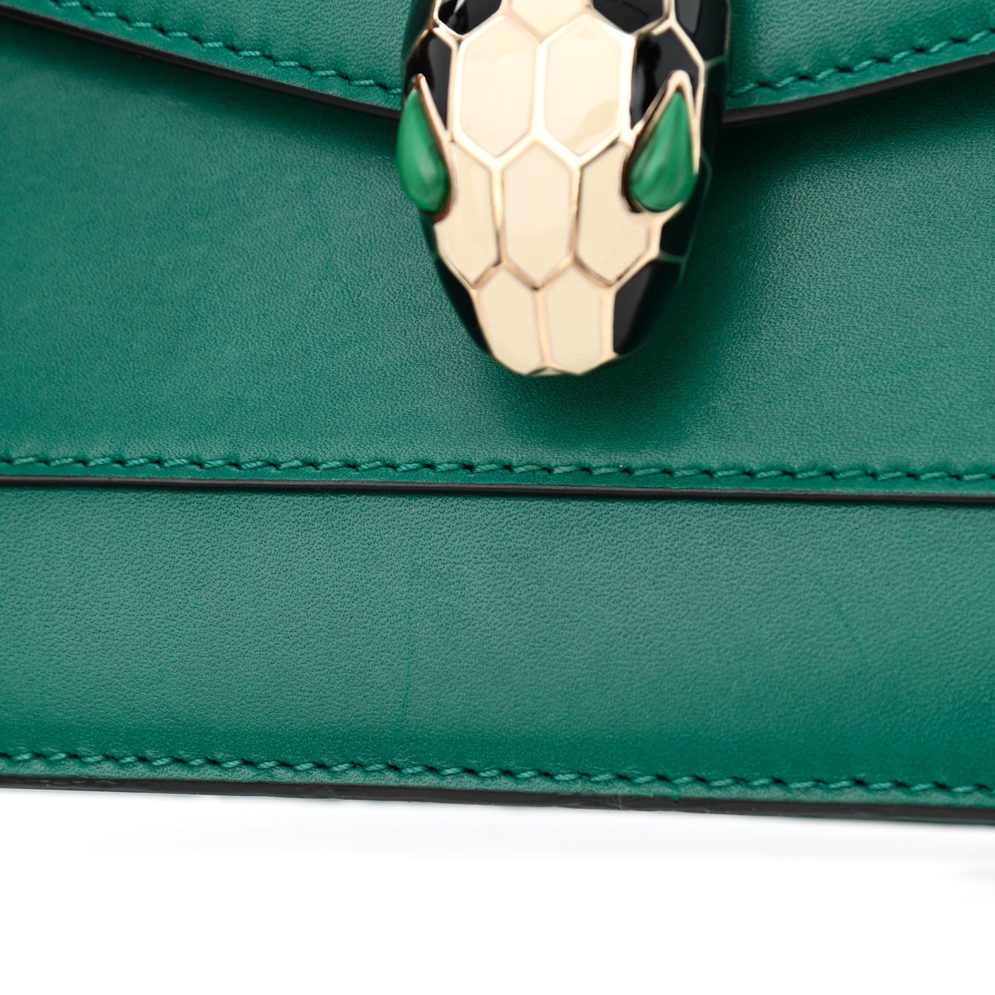 Calfskin Serpenti Forever Crossbody Bag Emerald Green