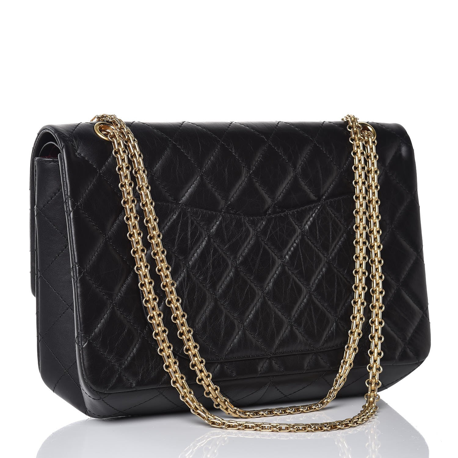 Chanel Aged Calfskin Quilted 2.55 Reissue 227 Flap Black 4 of 10