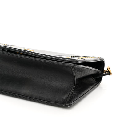Christian Dior Lambskin Studded Medium Diorama Flap Bag Black 11 of 14