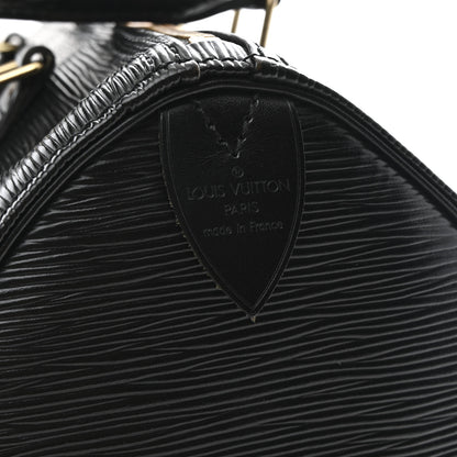 Louis Vuitton Epi Speedy 25 Black 6 of 10