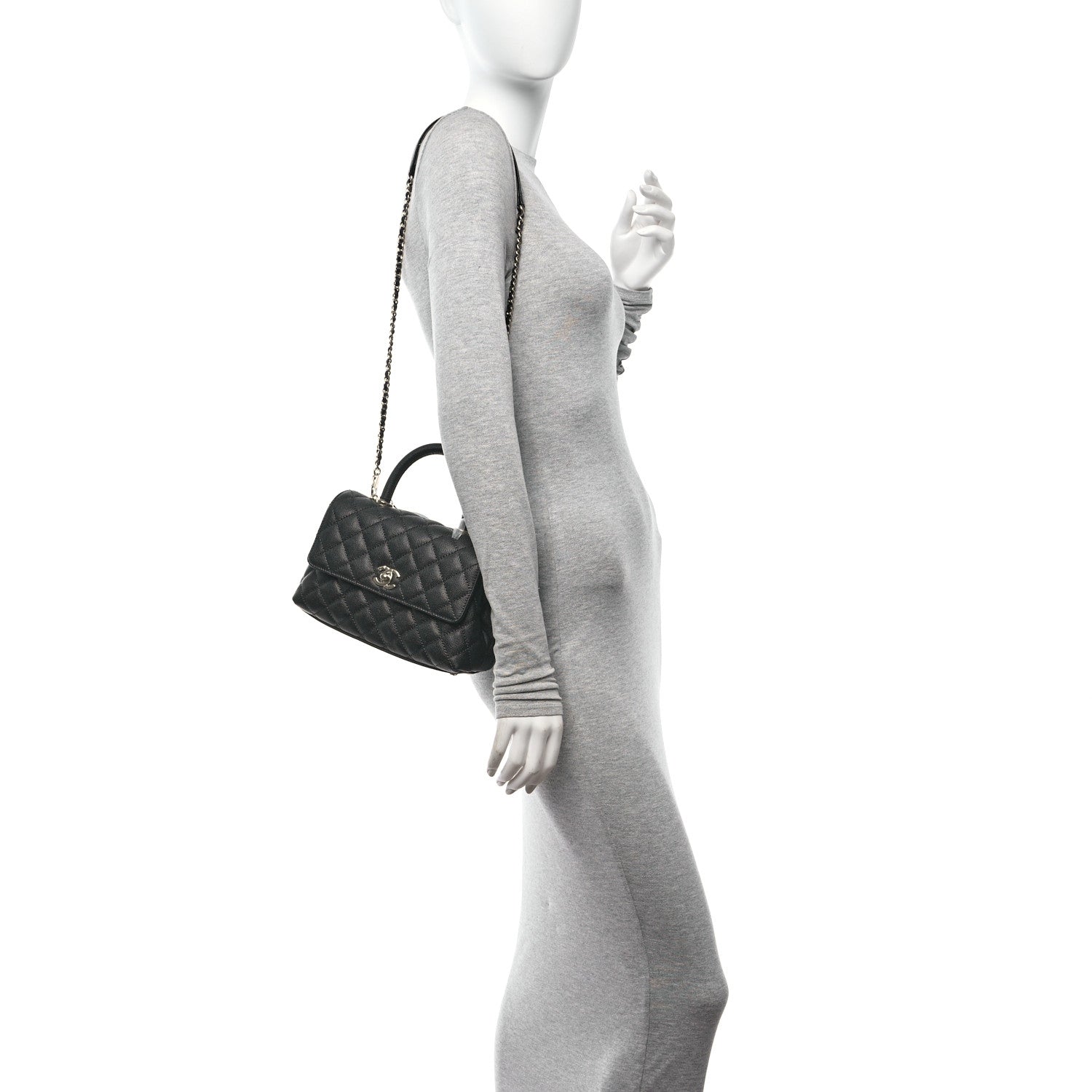 Chanel Caviar Quilted Mini Coco Handle Flap Black 2 of 11