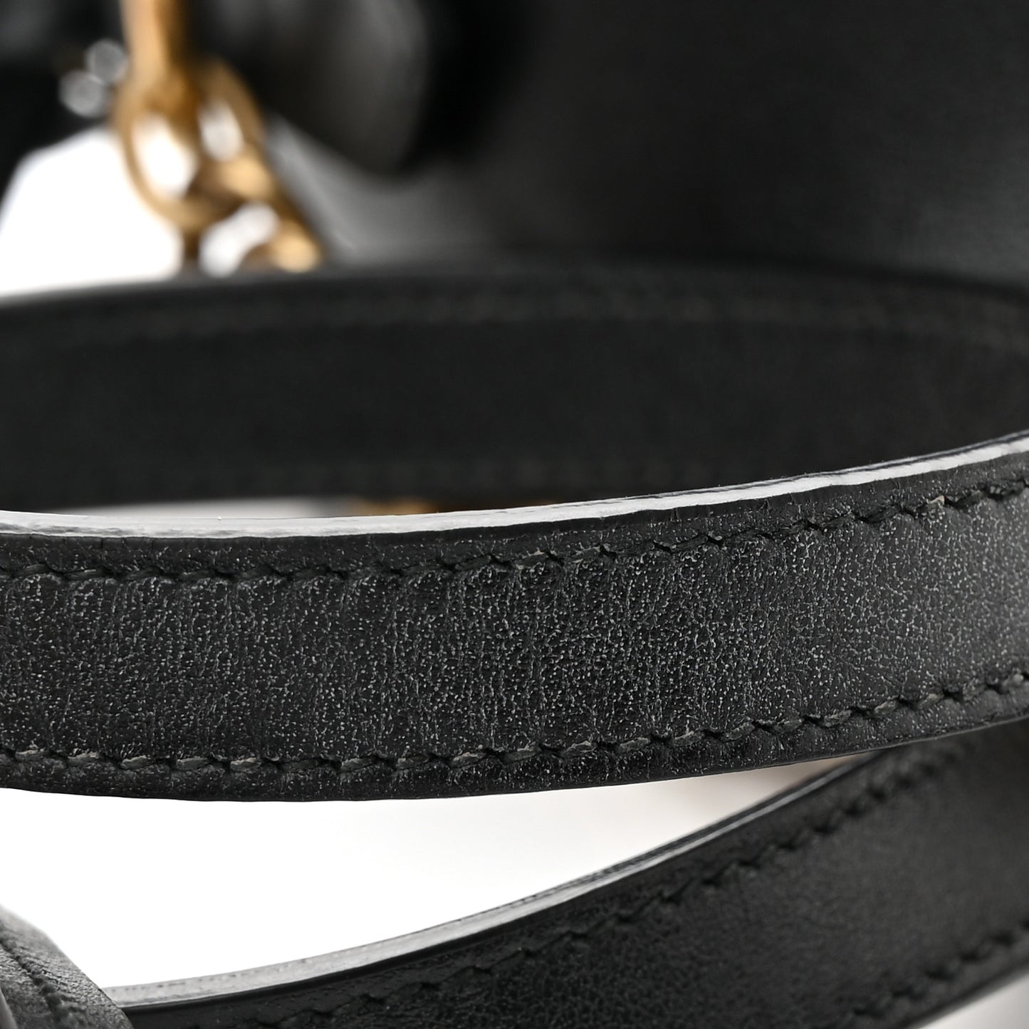 Calfskin Matelasse Mini GG Marmont Chain Shoulder Bag Black