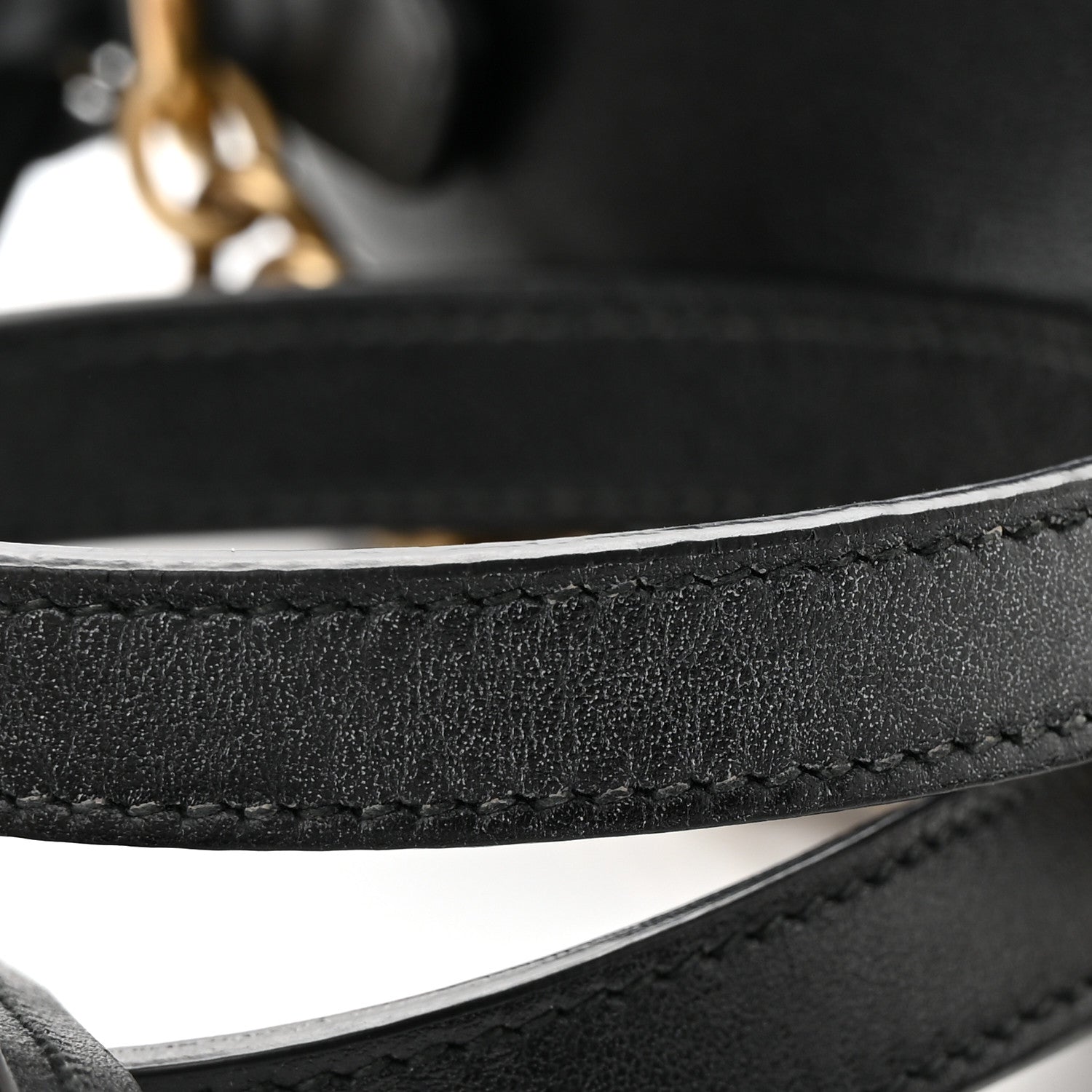 Gucci Calfskin Matelasse Mini GG Marmont Chain Shoulder Bag Black 15 of 15