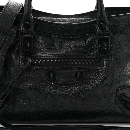Balenciaga Agneau Spikes Black Hardware S City Black 9 of 12