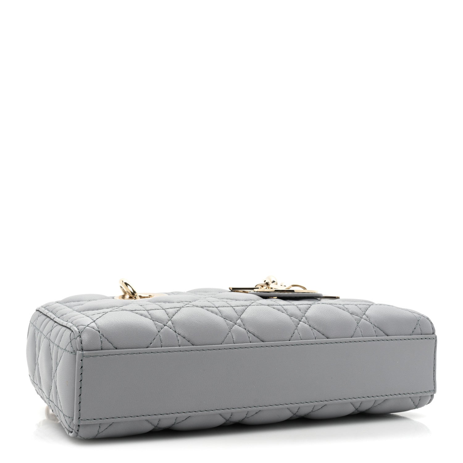 Christian Dior Lambskin Cannage Lady D-Joy Ethereal Gray 4 of 8