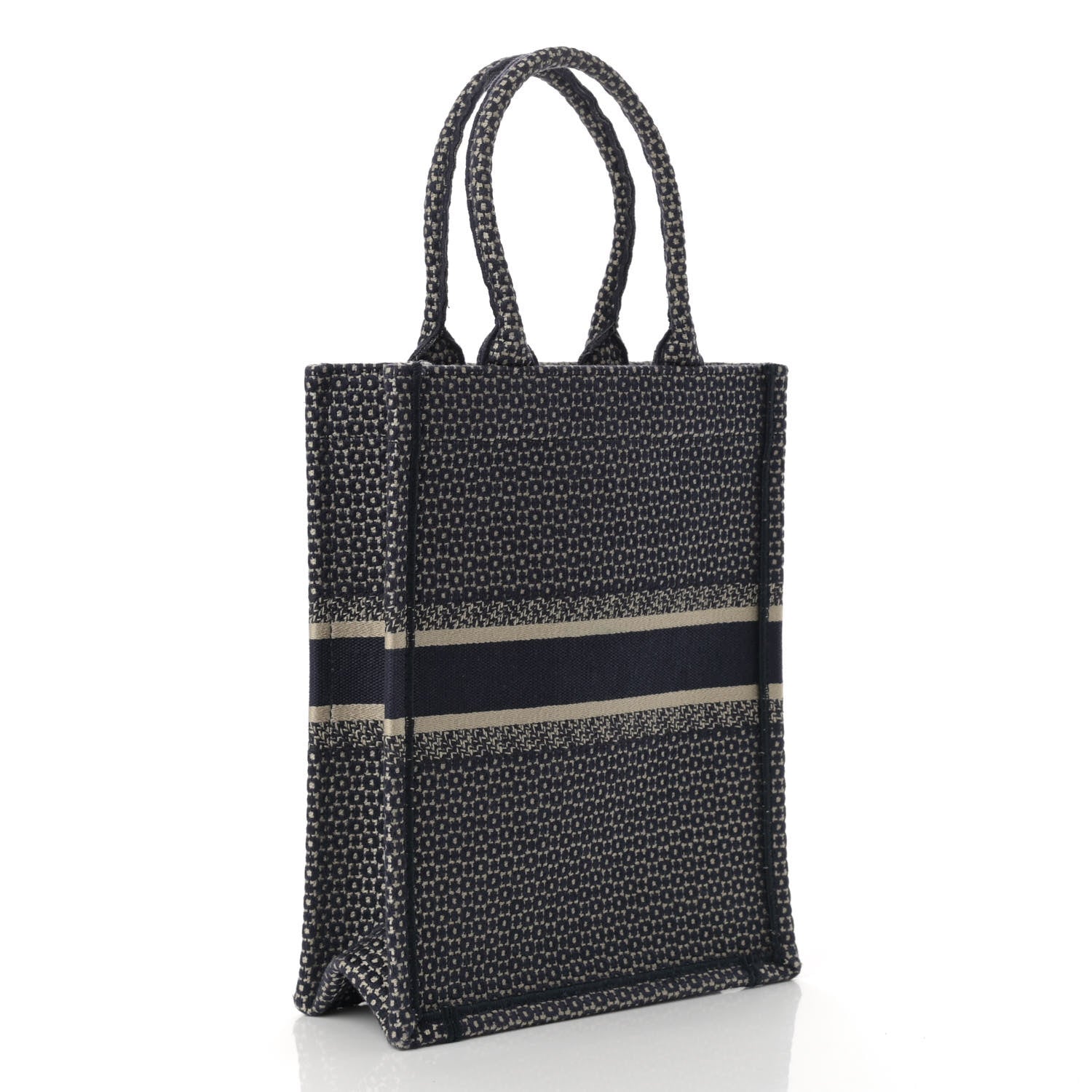 Christian Dior Canvas Embroidered Vertical L'Etoile Book Tote 3 of 12