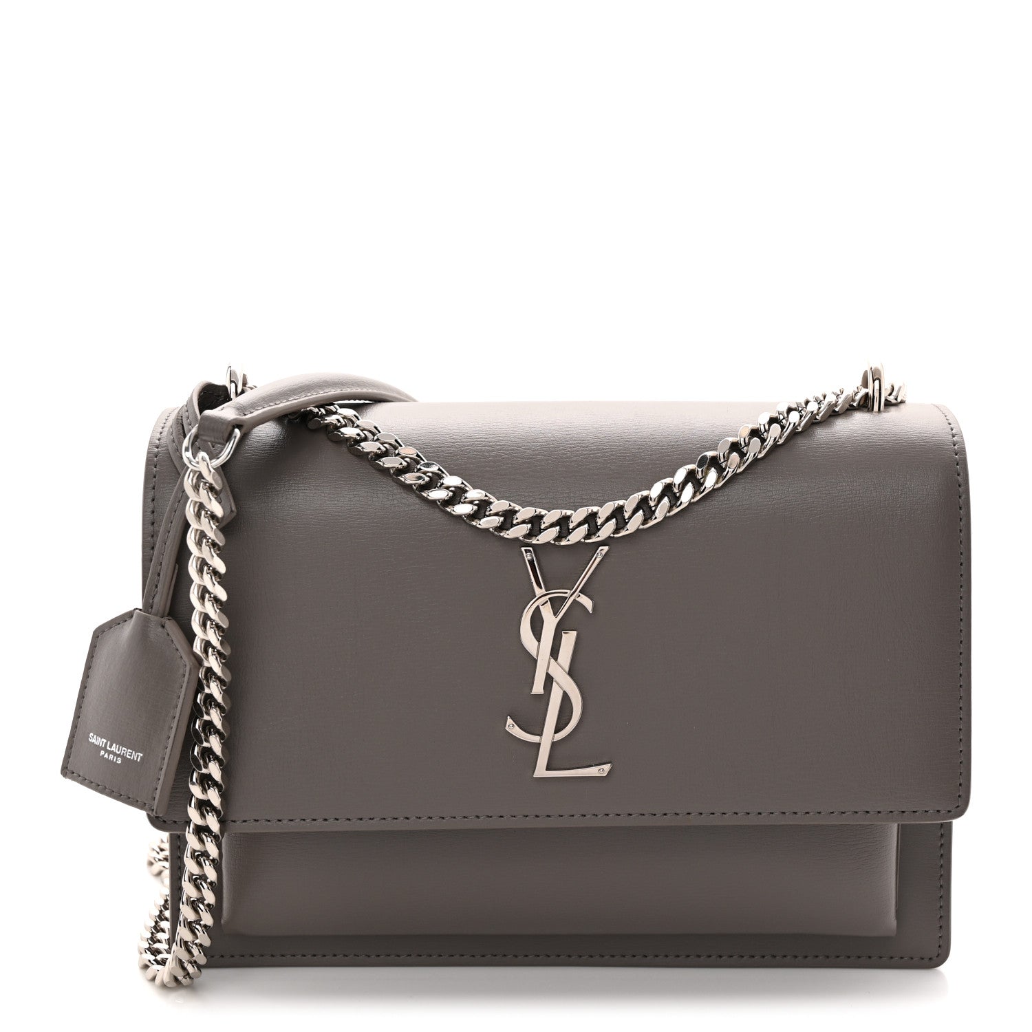 Saint Laurent Calfskin Medium Monogram Sunset Fog 1 of 11