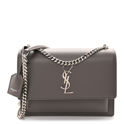 Saint Laurent Calfskin Medium Monogram Sunset Fog 1 of 11