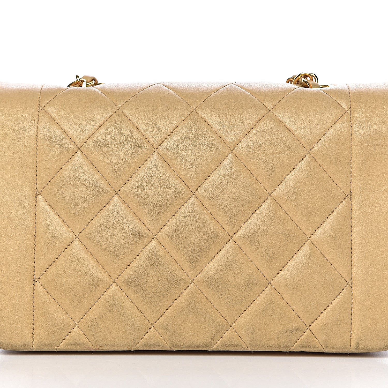 Chanel Lambskin Quilted Small Flap Beige 17 of 26