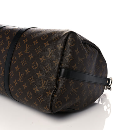 Louis Vuitton Monogram Macassar Keepall Bandouliere 45 9 of 16