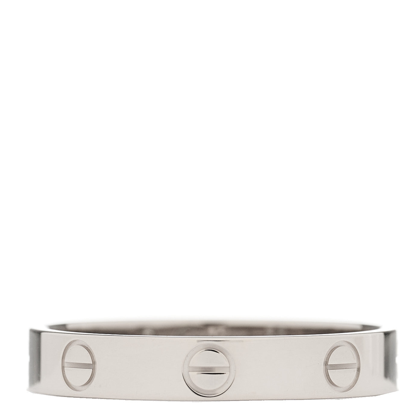 Cartier 18K White Gold 3.5mm LOVE Wedding Band Ring 59 8.75 2 of 5