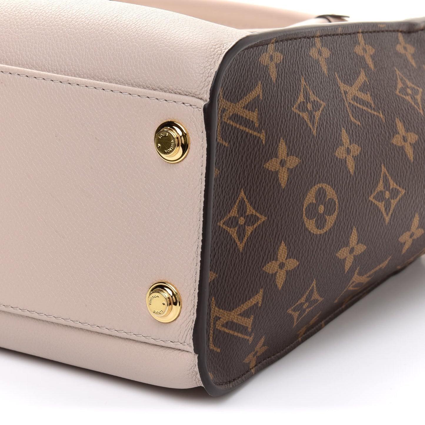 Calfskin Monogram On My Side Greige