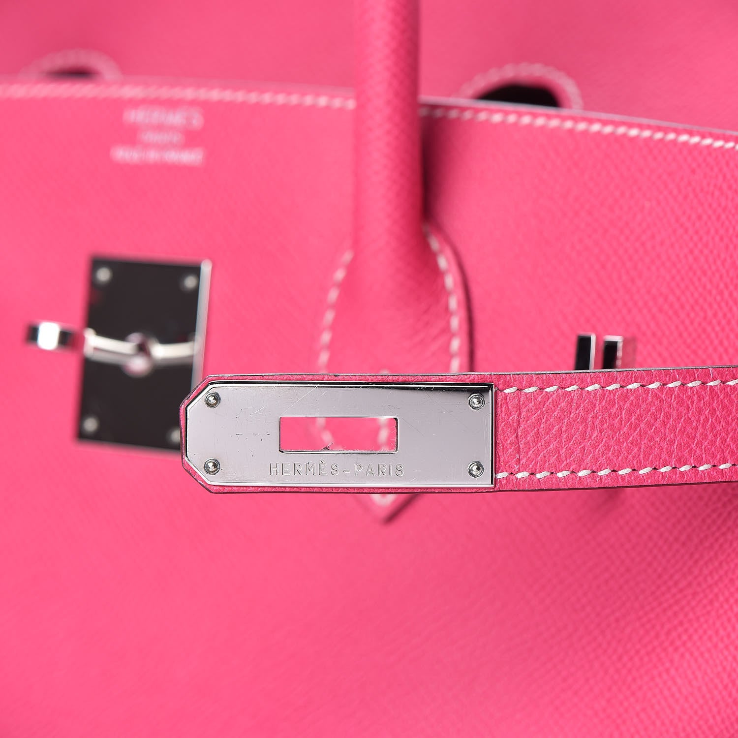 Hermes Epsom Candy Birkin 35 Rose Tyrien Rubis 21 of 33