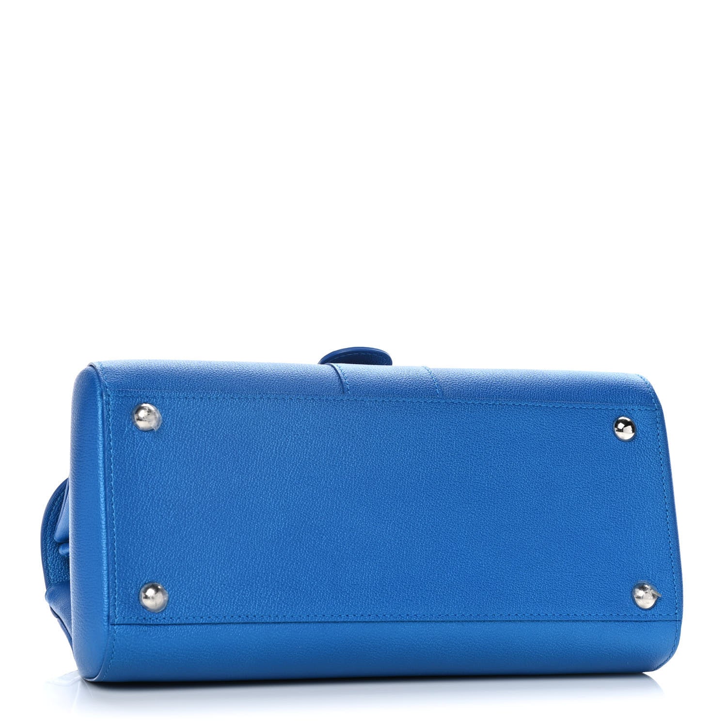 Delvaux Calfskin Mini Brillant East West Satchel Satin Electric 6 of 23