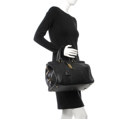 Saint Laurent Smooth Calfskin Medium Monogram Cabas Black 5 of 31