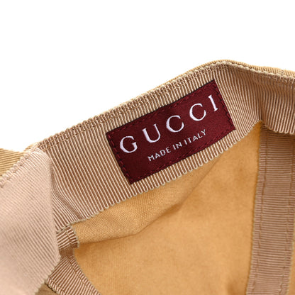 Gucci Cotton Logo Script Baseball Hat L Camel 8 of 13