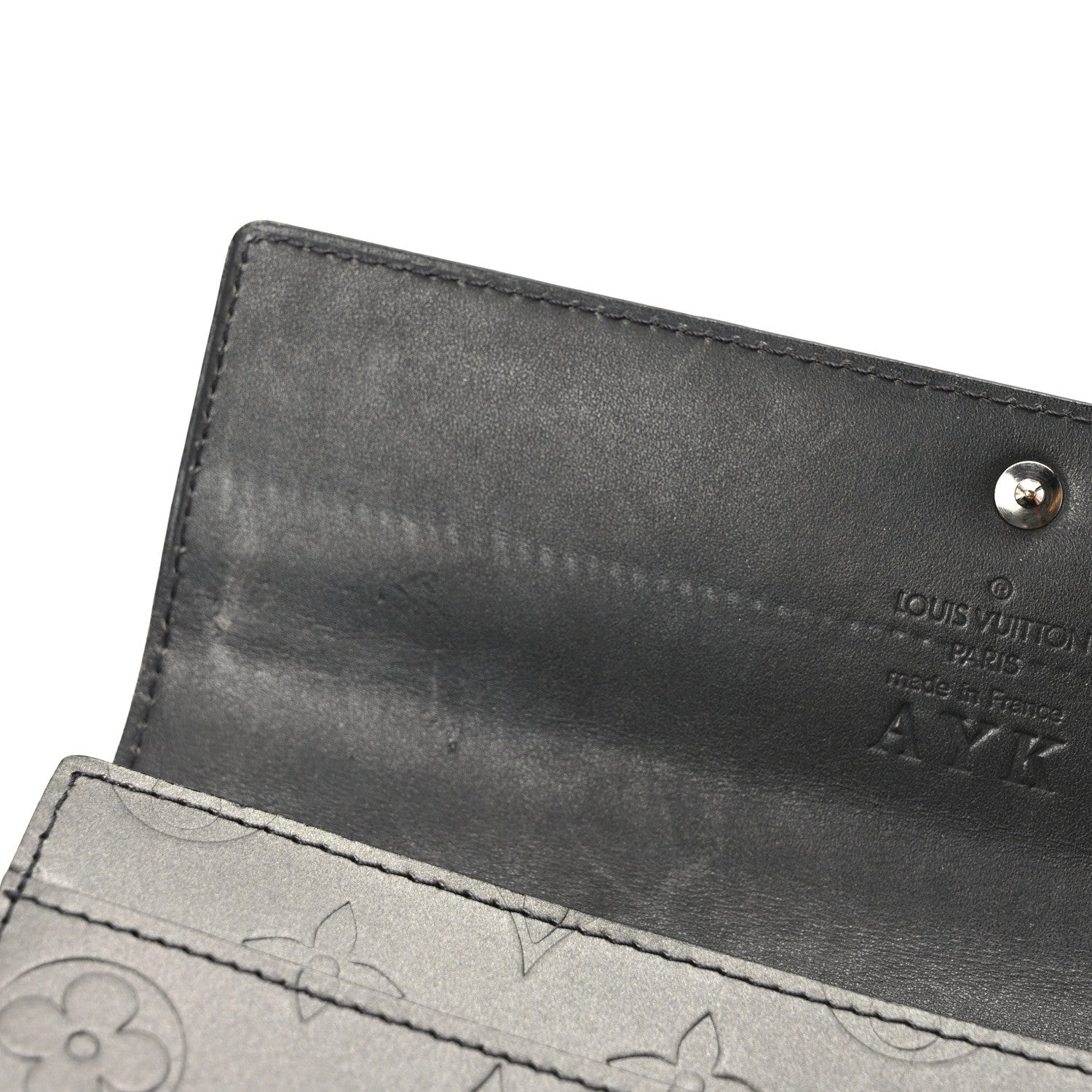 Louis Vuitton Mat Monogram Sarah Wallet Black 7 of 7