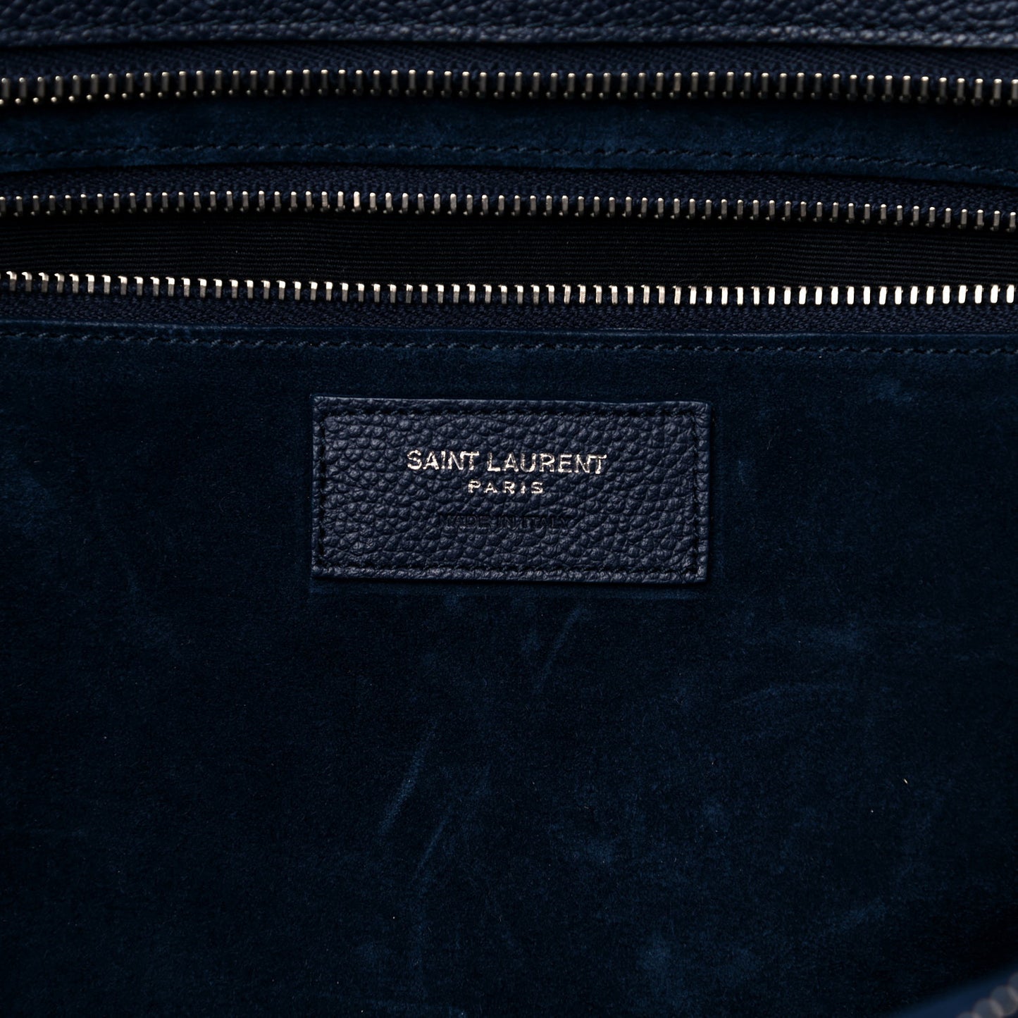 Calfskin Medium Rive Gauche Cabas Navy Blue