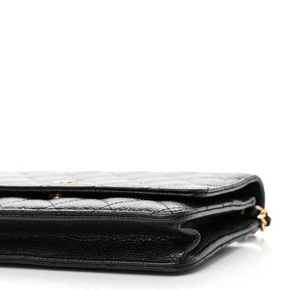 Chanel Caviar Quilted Wallet on Chain WOC Black 11 of 12