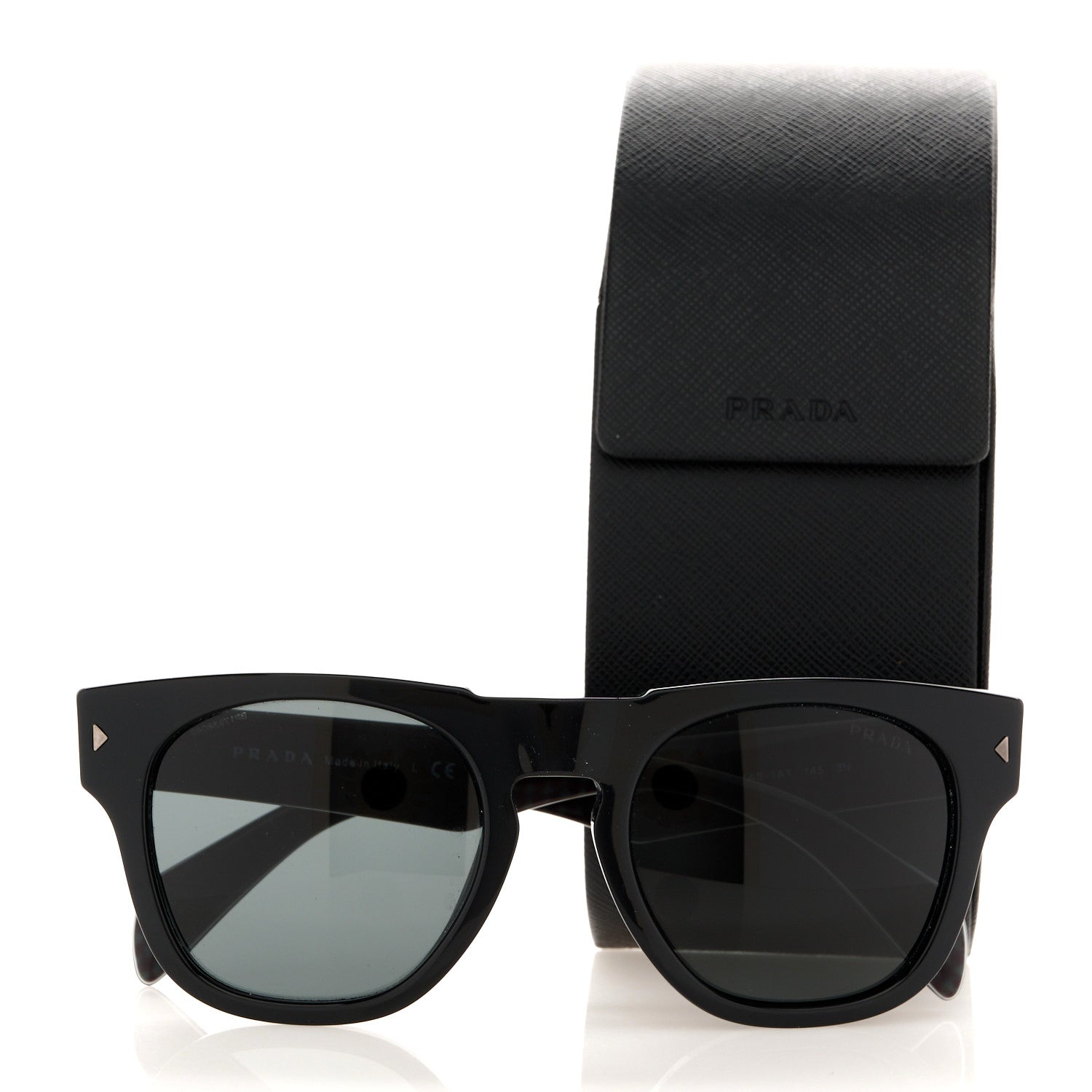 Prada Acetate Sunglasses SPR 05Q Black 8 of 8