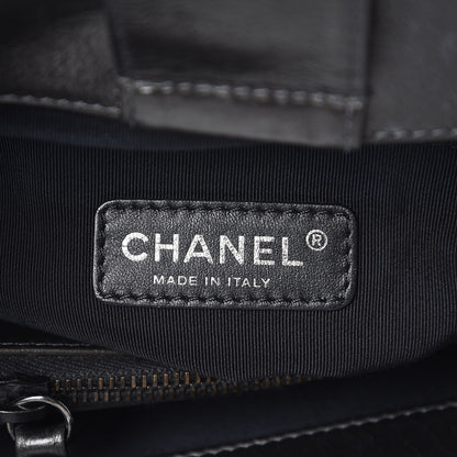 Chanel Calfskin Quilted Small Chain Me Tote Dark Grey 6 of 9