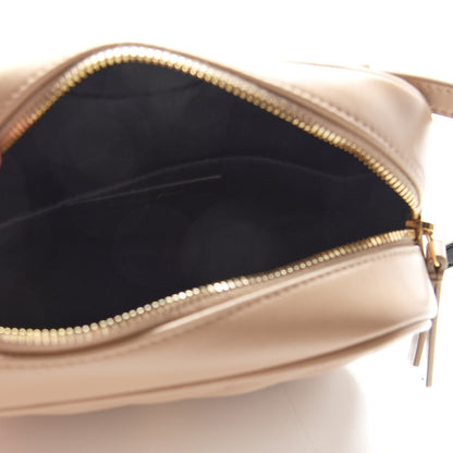 Saint Laurent Calfskin Matelasse Monogram Lou Belt Bag Dark Beige 5 of 9