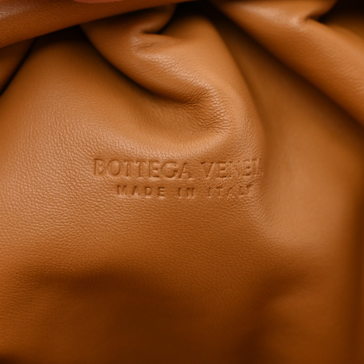 Nappa Maxi Intrecciato The Pouch Oversized Clutch Caramel