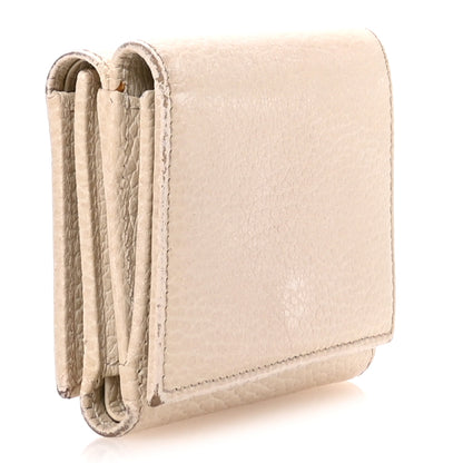 Gucci Dollar Calfskin GG Marmont Wallet Mystic White 3 of 9