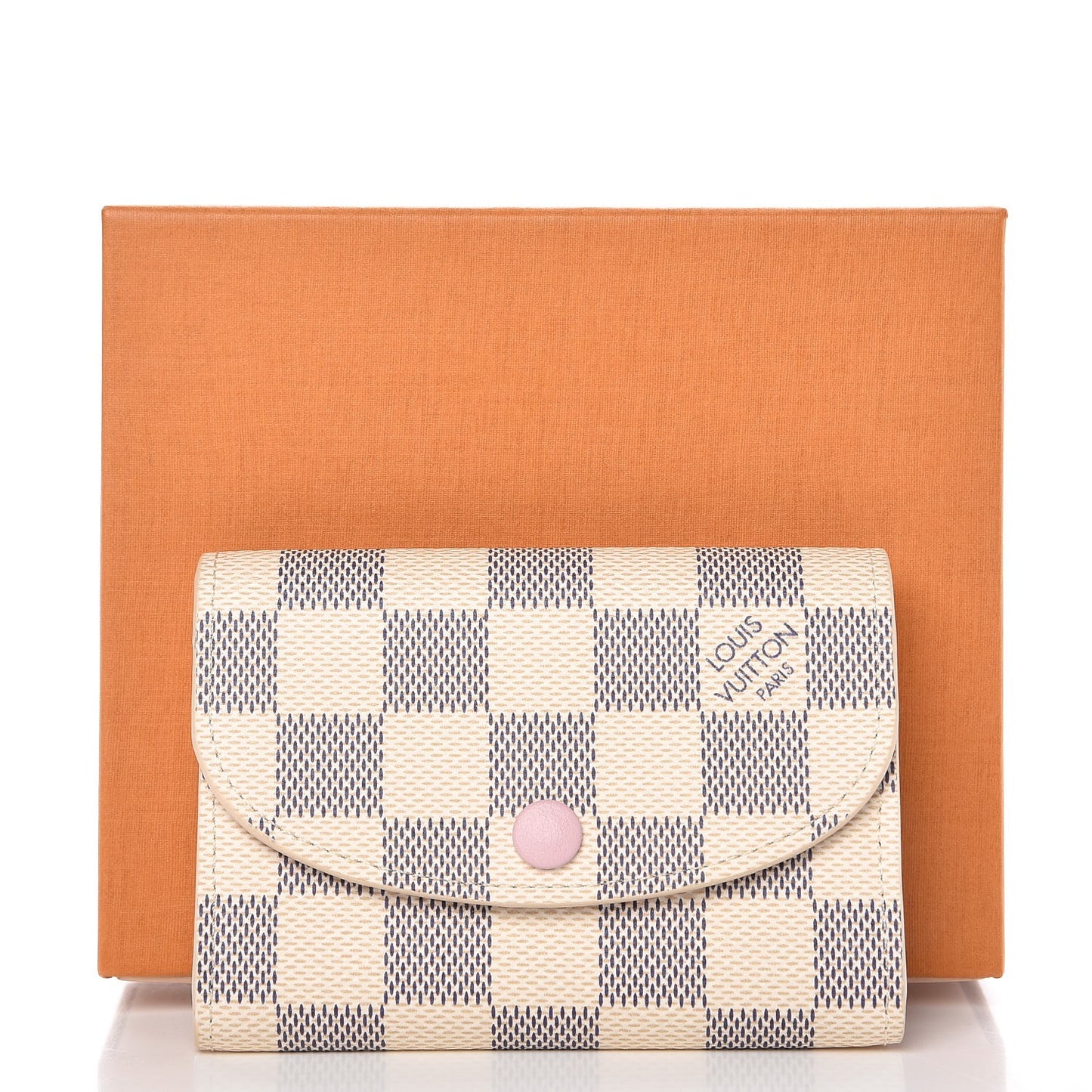 Damier Azur Rosalie Coin Purse Rose Ballerine