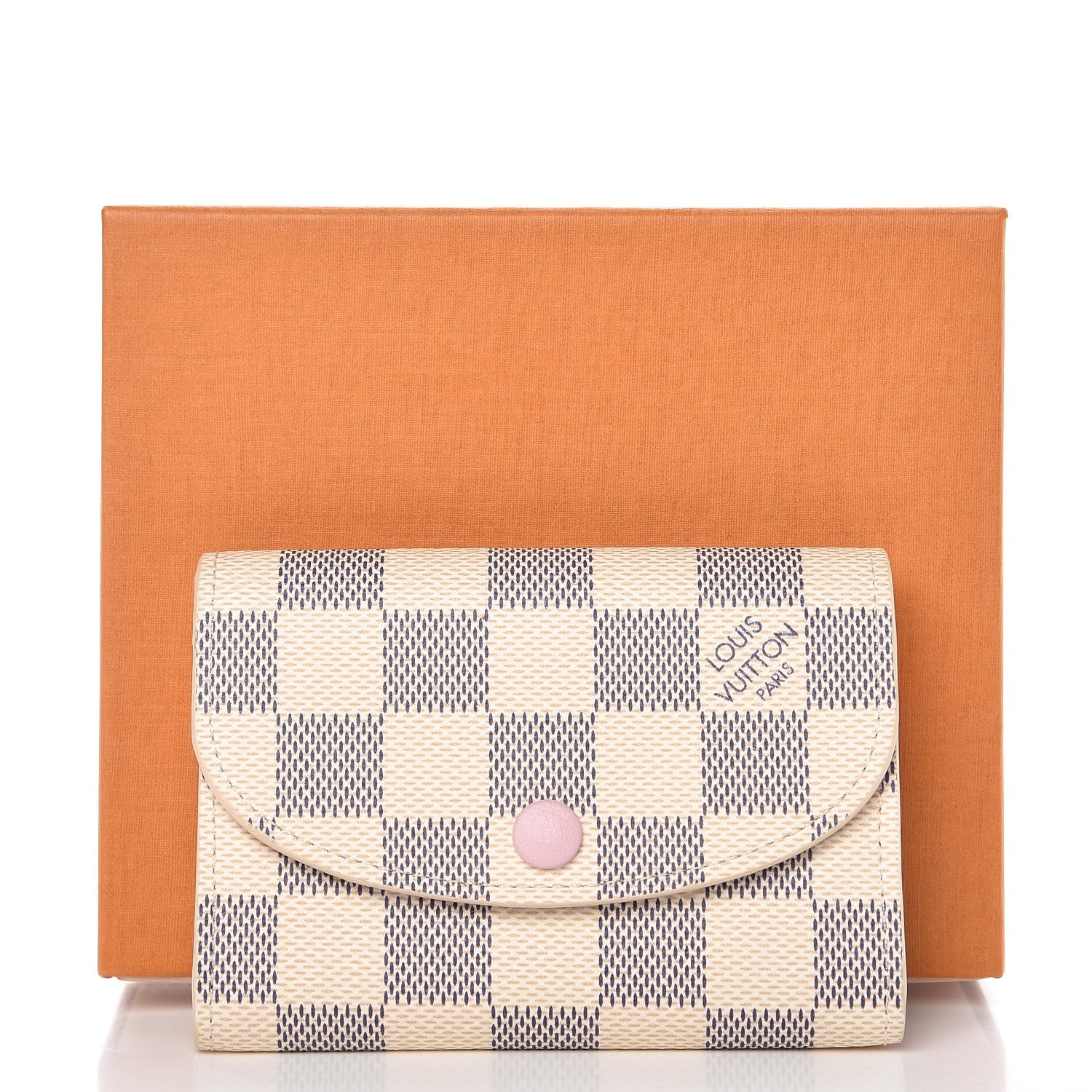 Louis Vuitton Damier Azur Rosalie Coin Purse Rose Ballerine 8 of 8
