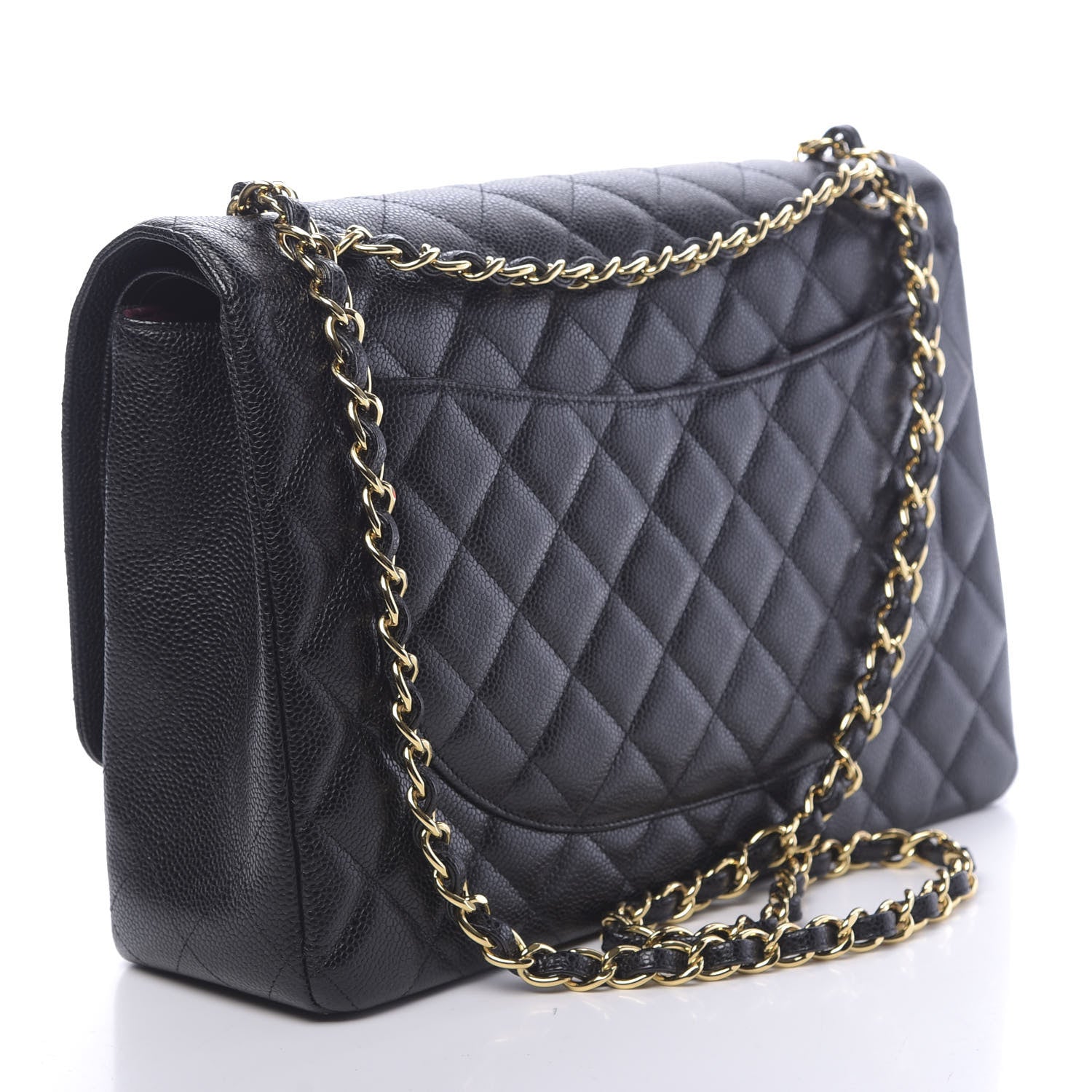 Chanel Caviar Quilted Maxi Double Flap Black 3 of 12