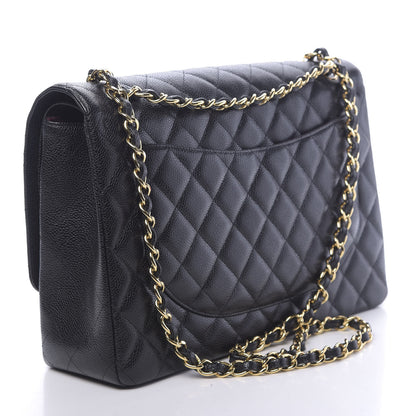 Chanel Caviar Quilted Maxi Double Flap Black 3 of 12