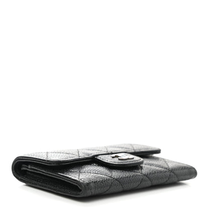 Chanel Caviar Quilted Flap Card Holder Black 4 of 7