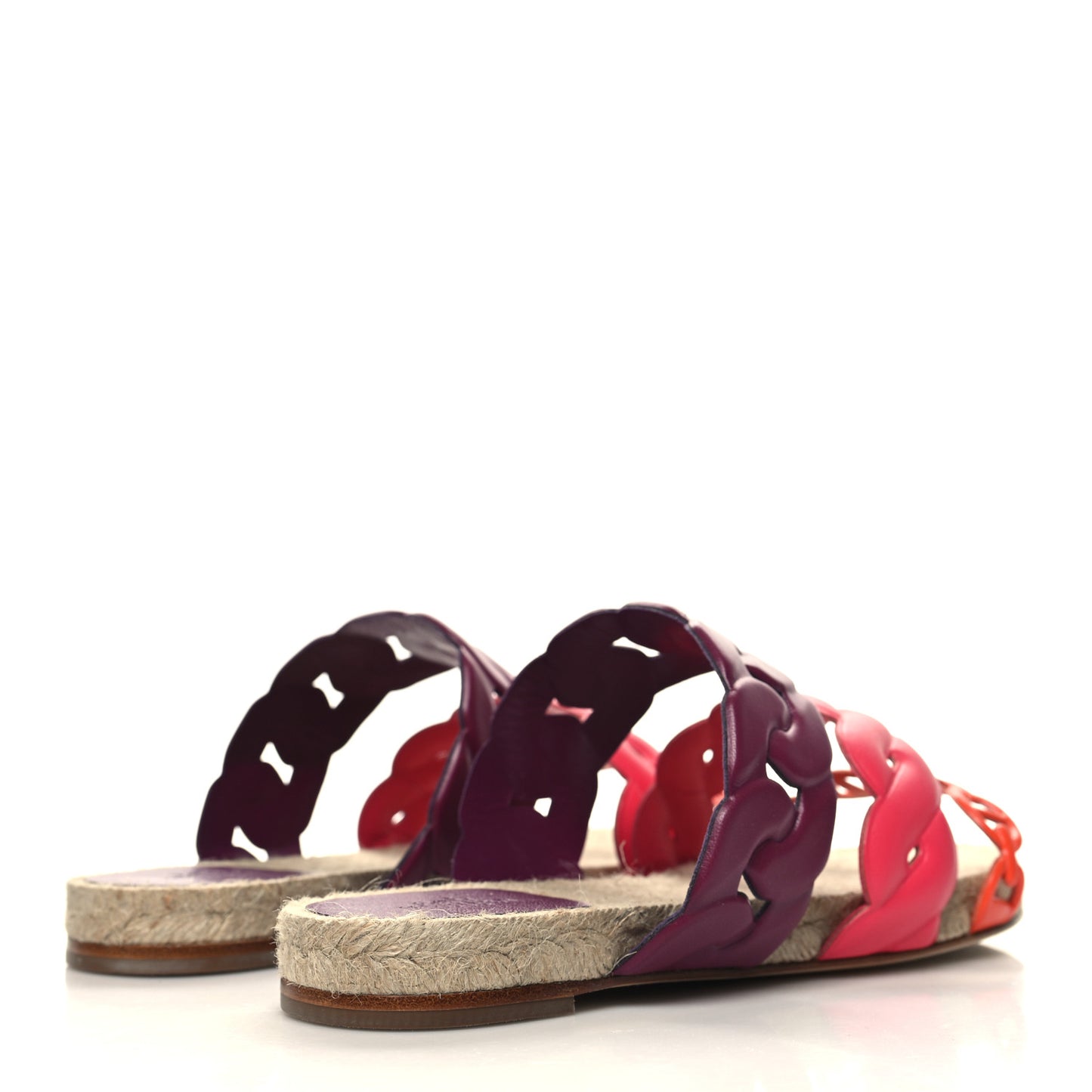 Nappa Gwen Espadrille Sandals 37 Multicolored Violet Lilas