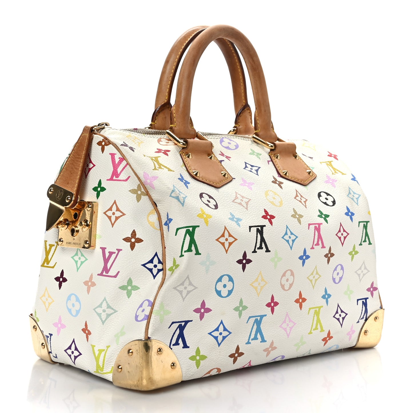 Monogram Multicolor Speedy 30 White