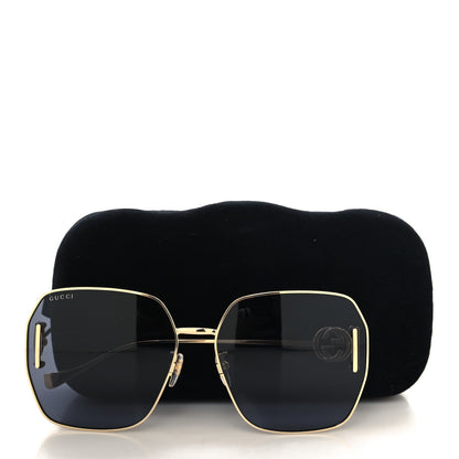 Gucci Square Aviator Sunglasses GG1207SA Gold 8 of 8