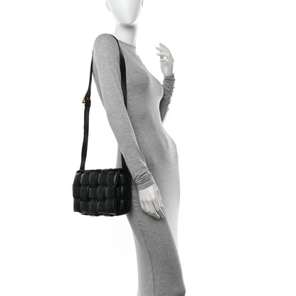 Bottega Veneta Nappa Maxi Intreccio Padded Cassette Crossbody Bag Black 2 of 13