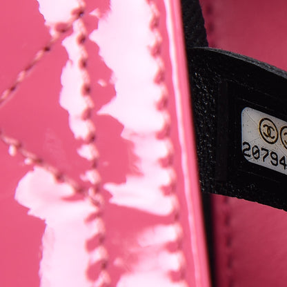Chanel Patent Quilted Large Coco Shine Flap Pink 7 of 7
