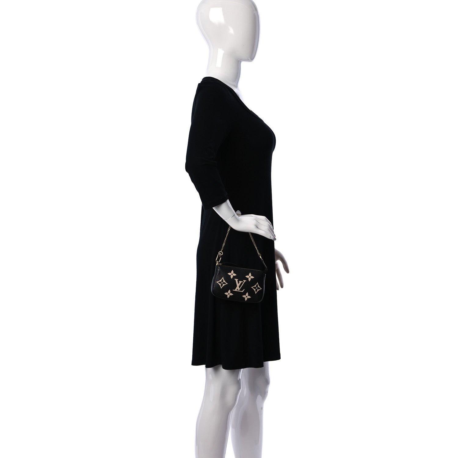 Louis Vuitton Empreinte Monogram Giant Mini Pochette Accessories Black 2 of 7