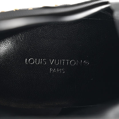 Louis Vuitton Soft Calfskin Monogram Afterglow Platform Ankle Boots 38 Black 9 of 12