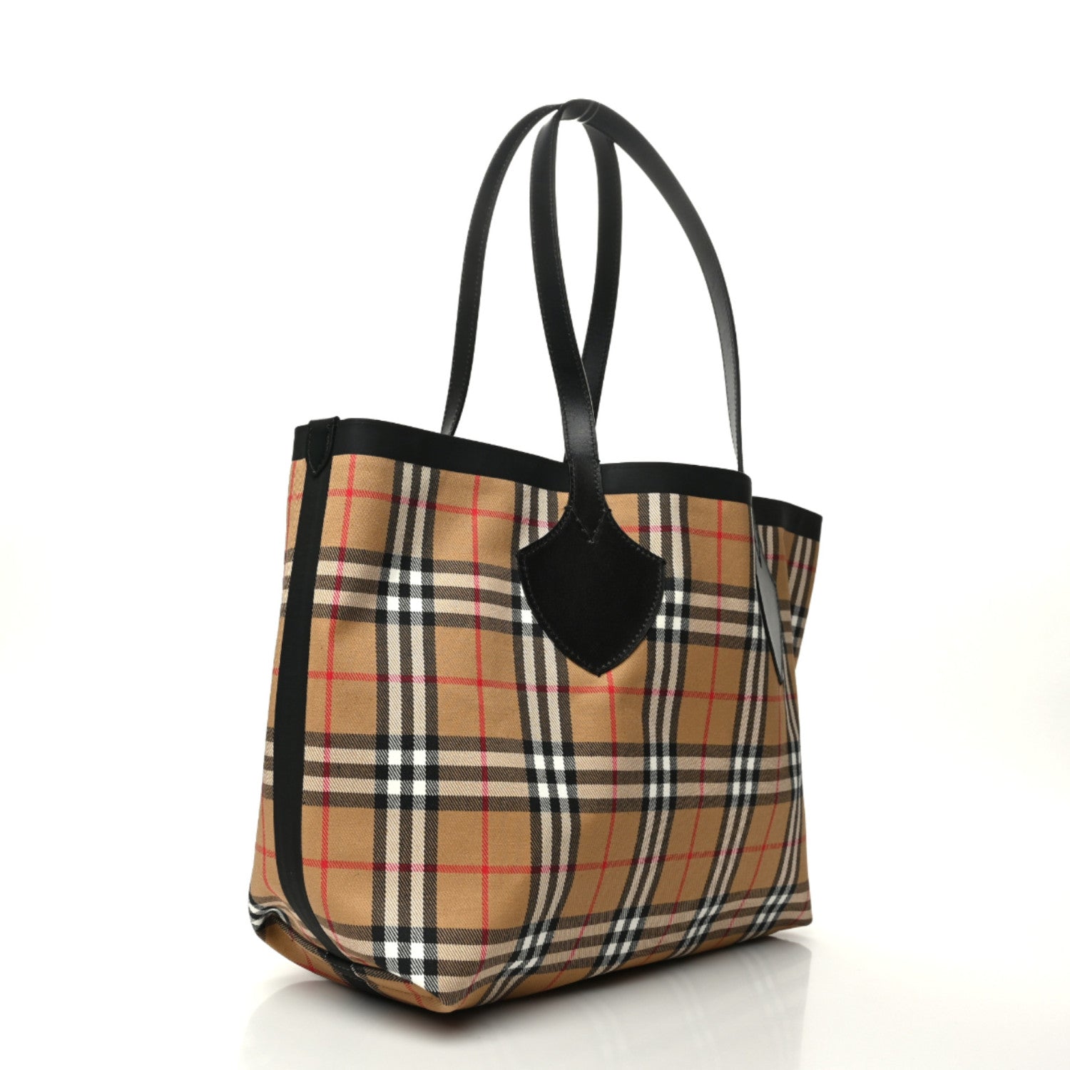 Burberry Vintage Check Transparent Large The Giant Reversible Tote Black 12 of 17