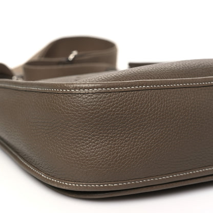 Hermes Taurillon Clemence Evelyne III GM Etoupe 8 of 10