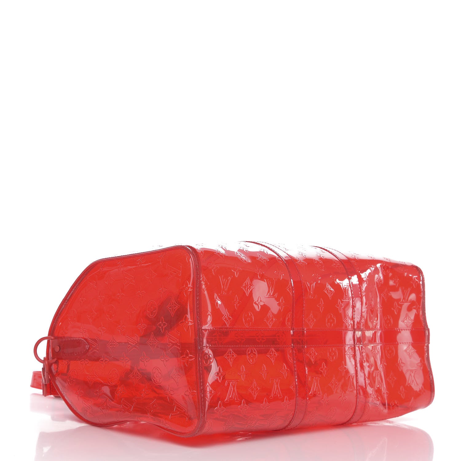 Louis Vuitton PVC Monogram Keepall Bandouliere 50 Grenadine Red 3 of 8